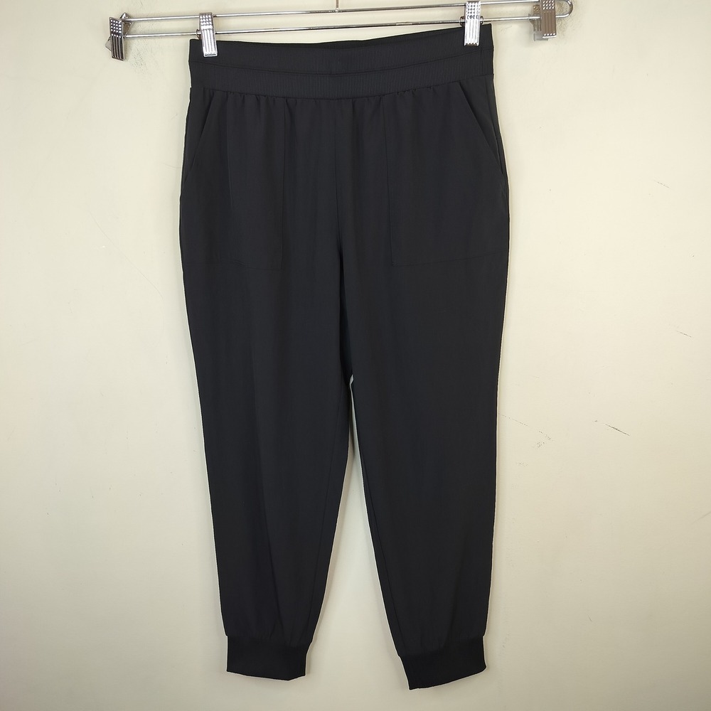T by Talbots Athletic Ankle Pants Petite Small SP Active Casual Black Pull On